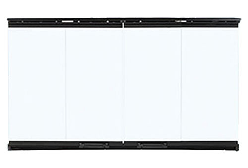 Original bi-fold glass doors with black trim - DM1036