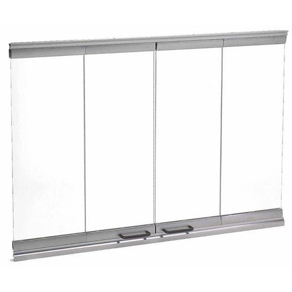 Original bi-fold glass doors with stainless steel trim - DM1036S