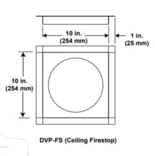 Ceiling firestop - DVP-FS