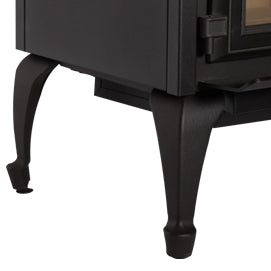 Empire Stove Leg Kit with Ash Pan, Queen Anne, Black, for 3500 model