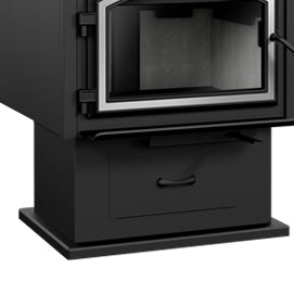 Empire Stove Pedestal with Ash Pan, Black, for 3500 model