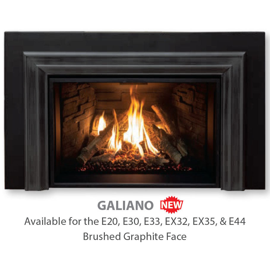 E20 GALIANO SURROUND BRUSHED   GRAPHITE - 35 3/8” W X 23 7/8” H