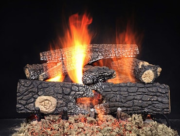 Majestic Fireside Realwood Outdoor Gas Log Set - Burner-Hearth Kit